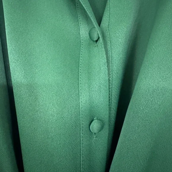 NWT Boden Emerald Satin Midi Dress - Picture 4 of 4